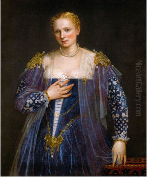 Portrait of a Venetian Woman, called La Belle Nani Oil Painting by Paolo Veronese (Caliari)