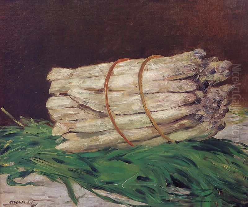 Bunch of Asparagus Oil Painting by Edouard Manet