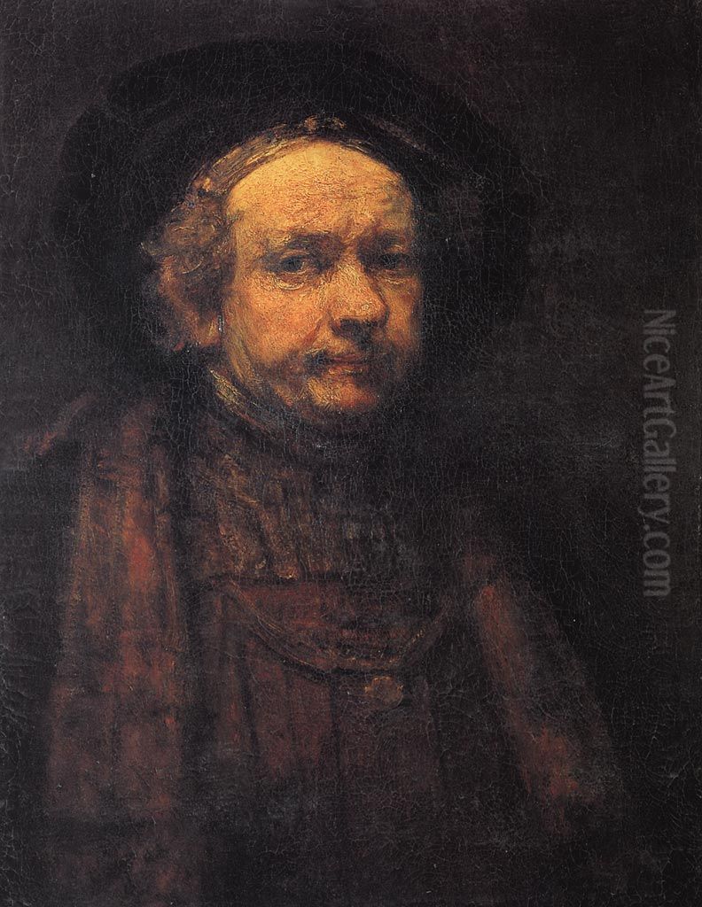 Self-portrait Oil Painting by Rembrandt