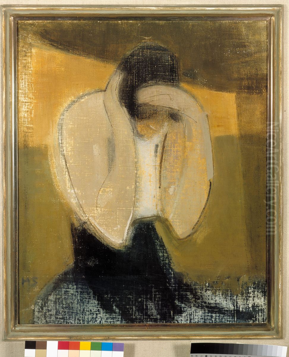 Zigenerskan Oil Painting by Helene Schjerfbeck