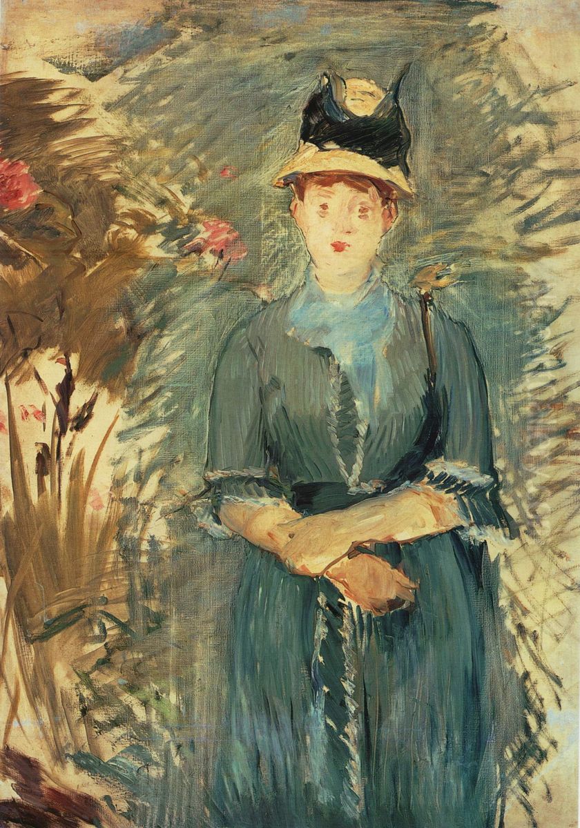 Jeunne Fille dans les Fleurs Oil Painting by Edouard Manet