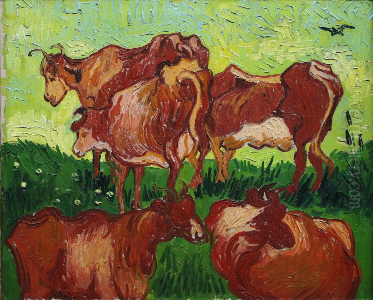Vaches Oil Painting by Vincent Van Gogh