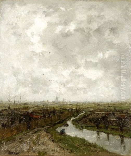 Slatuintjes bij Den Haag Oil Painting by Jacob Maris