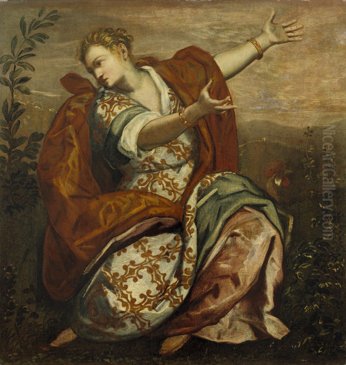 Allegory of Vigilance Oil Painting by Domenico Tintoretto