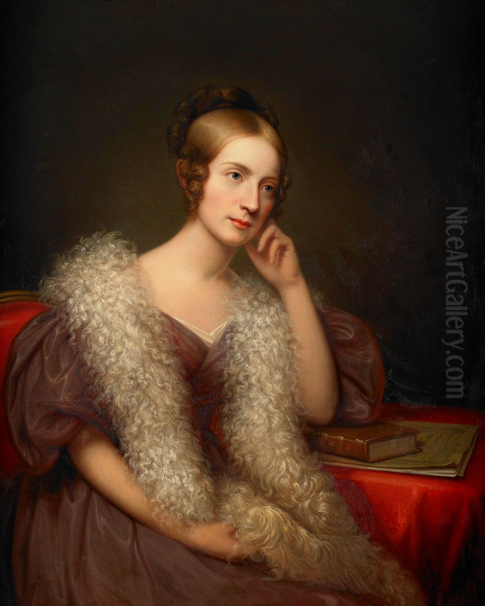 Caroline Louisa Pratt Bartlett Oil Painting by Rembrandt Peale