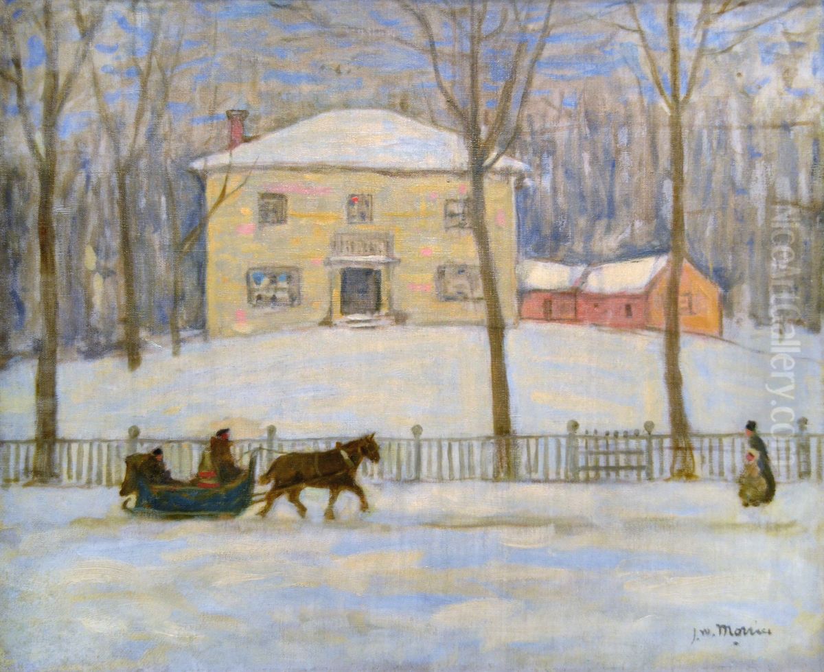 La vieille maison Holton a Montreal Oil Painting by James Wilson Morrice