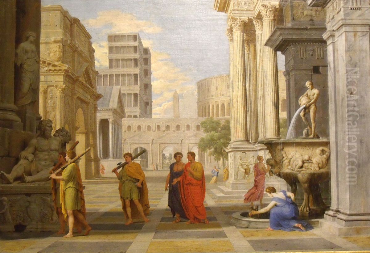 Roman Senators and Legates Oil Painting by Jean Lemaire