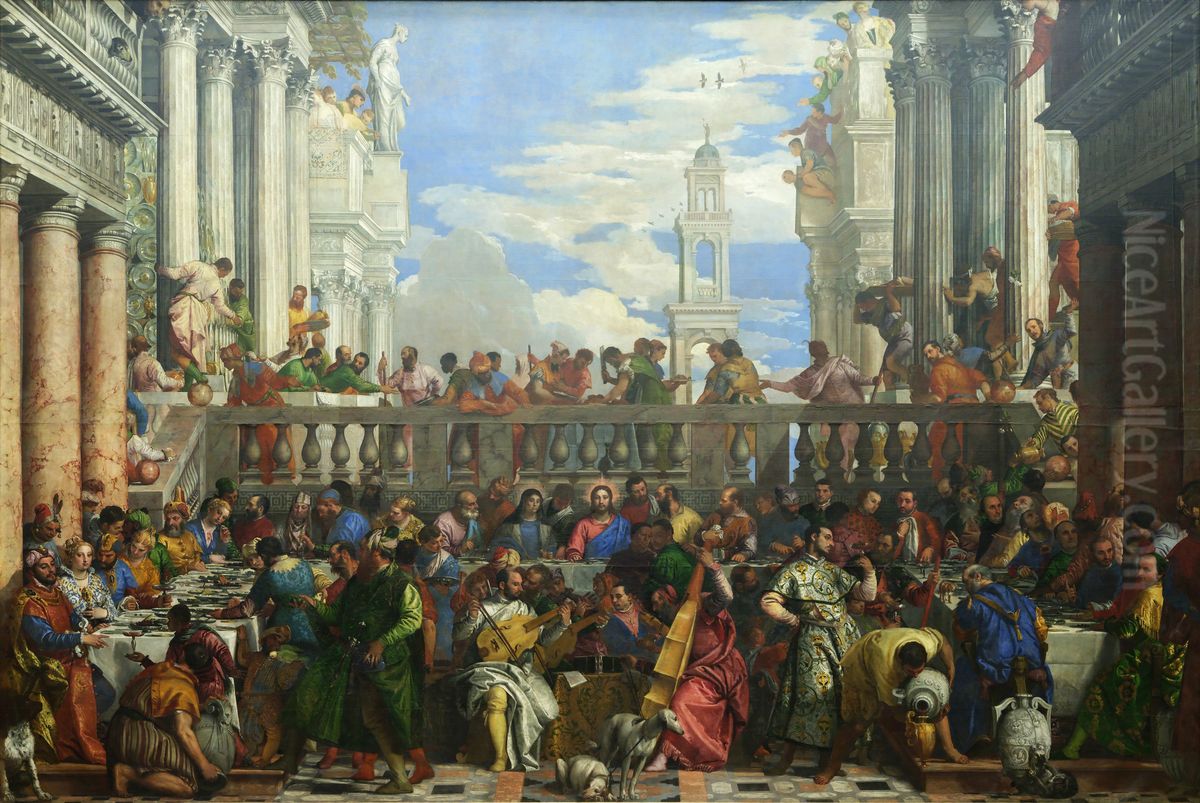 The Wedding at Cana Oil Painting by Paolo Veronese (Caliari)