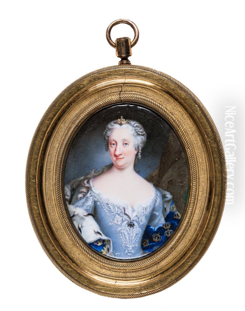 Ulrika Eleonora d y, drottning av Sverige Oil Painting by Martin Van Meytens