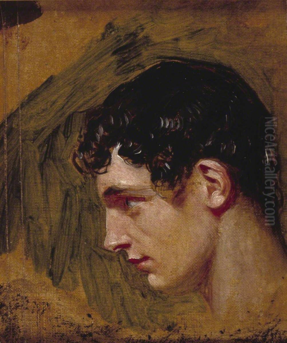 Head of Prince Hal Oil Painting by Charles Robert Leslie