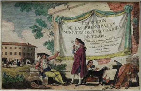 Coleccion De Las Principales Suertes De Una Corrida De Toros Oil Painting by Antonio Carnicero Y Mancio