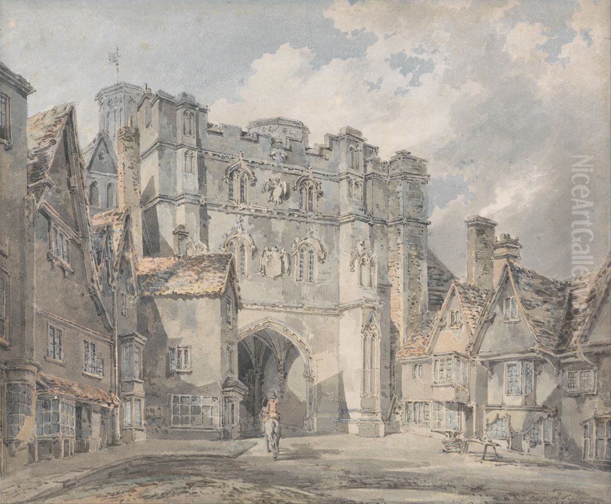 Christ Church Gate, Canterbury Oil Painting by J. M. W. Turner