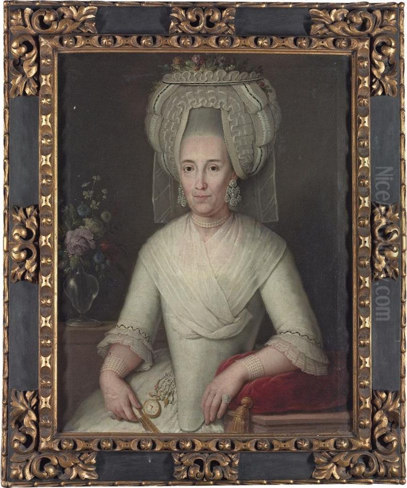 Portrait Of A Lady Oil Painting by Antonio Carnicero Y Mancio