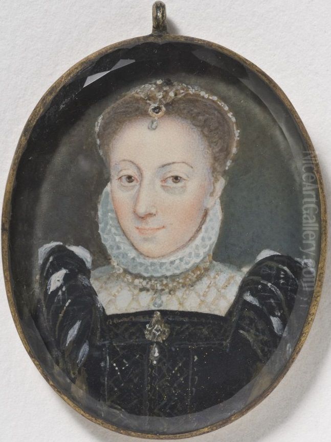 Queen Karin Mansdotter of Sweden Oil Painting by Erik Utterhielm