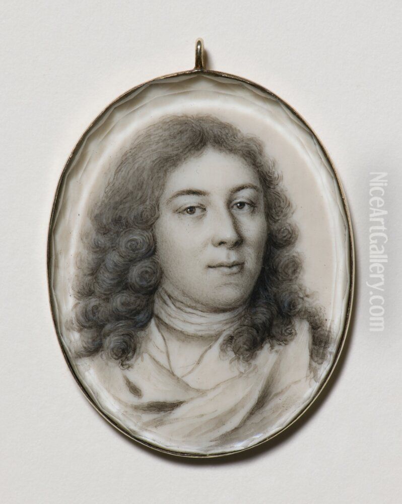 Selfportrait Oil Painting by Elias Brenner