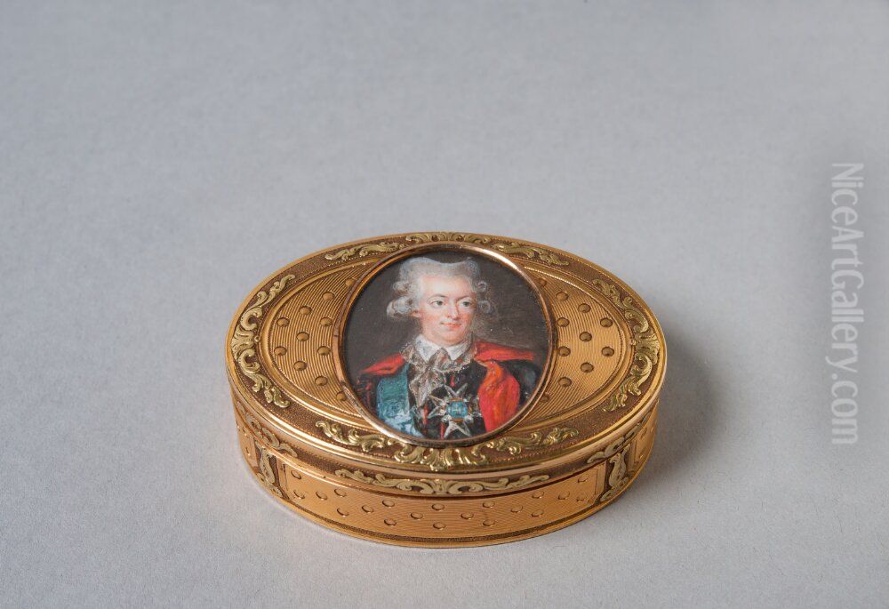 Gustav III Oil Painting by Peter Adolf Hall