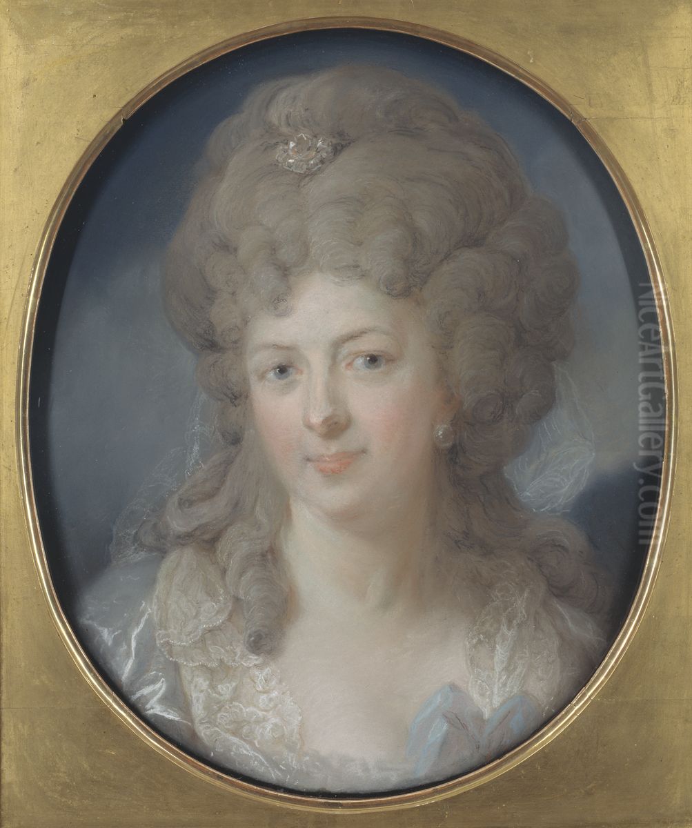 Mrs Ann Katarina Hedenberg, nee Levin Oil Painting by Carl Gustaf Pilo