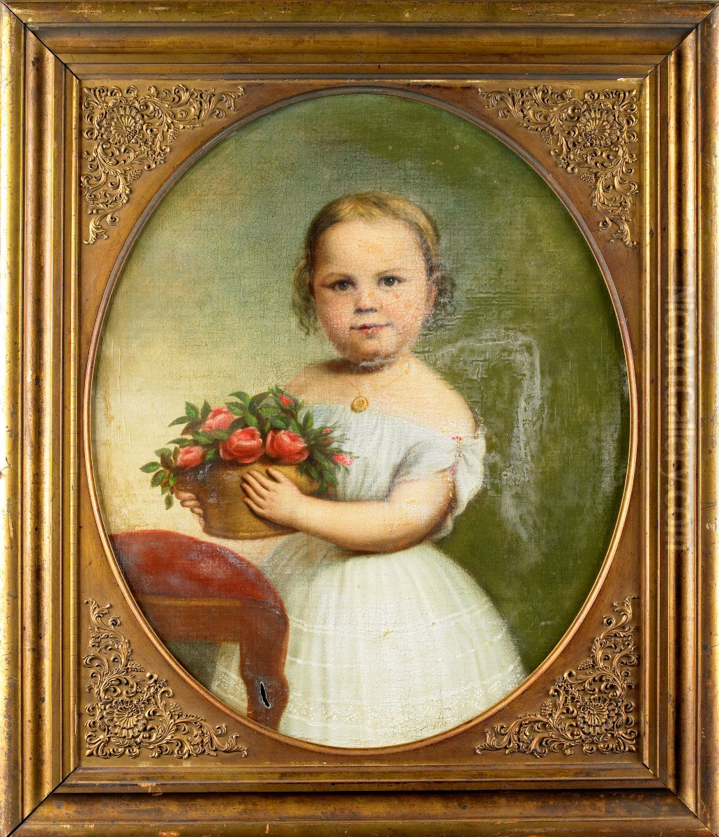 Mary Susan Robins by Nicola Marschall, 1859 Oil Painting by Nicola Marschall