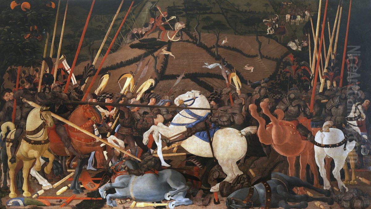Battle of San Romano Oil Painting by Paolo Uccello