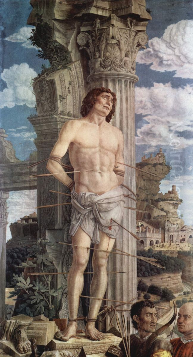 Martyrdom of Saint Sebastian Oil Painting by Andrea Mantegna