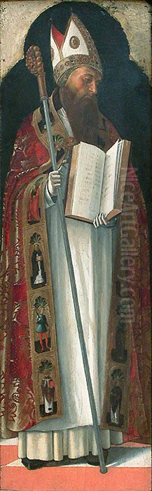 Saint Augustin Oil Painting by Giovanni Bellini