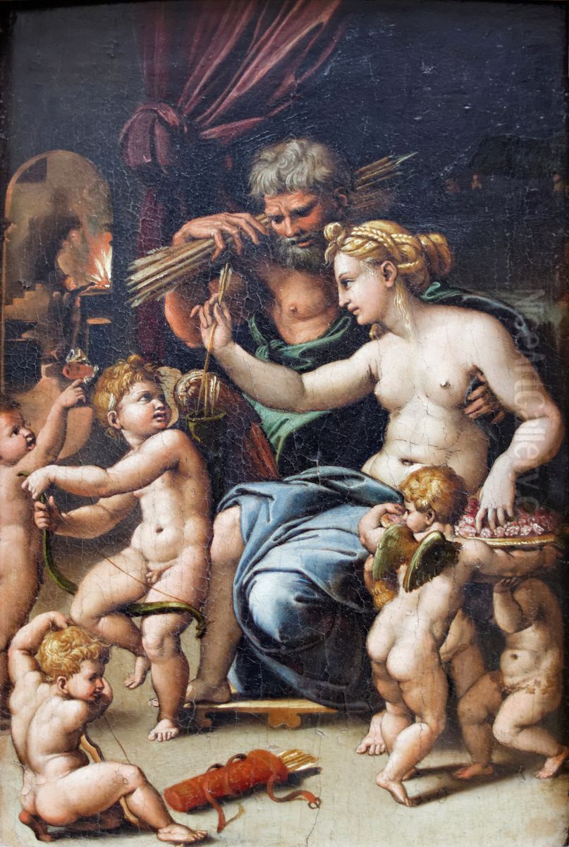 Venus and Vulcan Oil Painting by Giulio Romano (Orbetto)