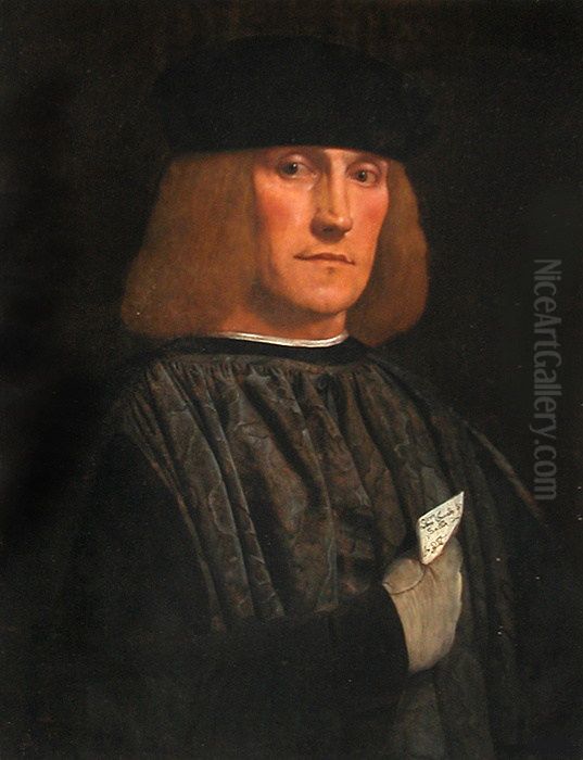 Portrait of Bernardo di Salla Oil Painting by Giovanni Francesco Caroto