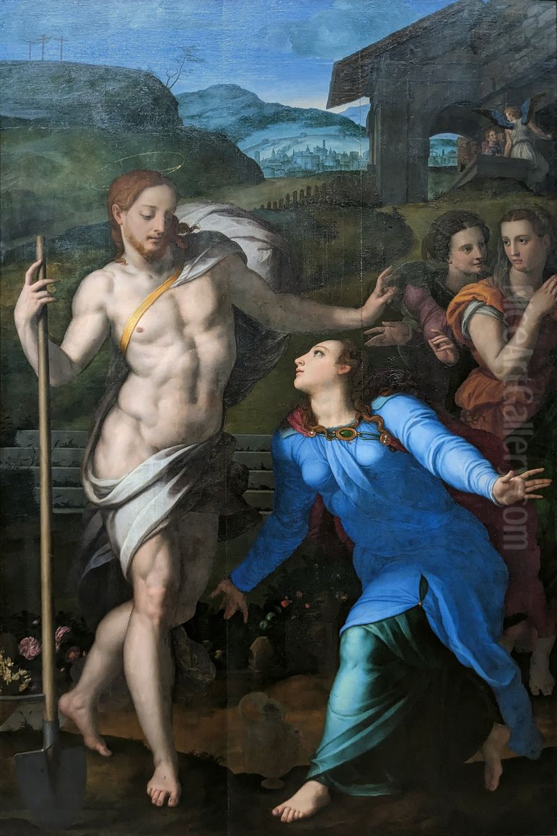 Noli me tangere Oil Painting by Bronzino