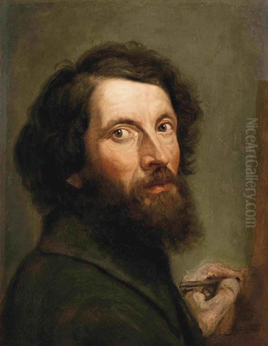 Autoritratto Oil Painting by Giovanni Carnovali Il Piccio