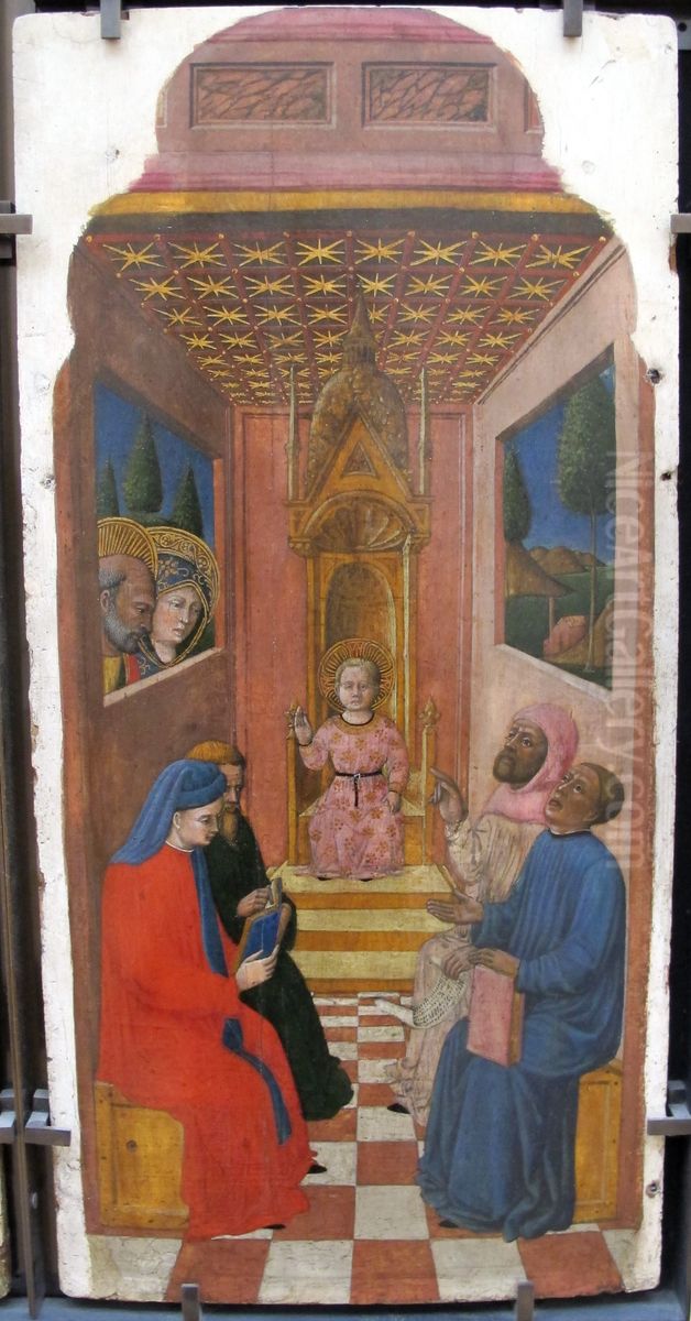 Jesus among the Doctors Oil Painting by Giovanni Francesco Da Rimini