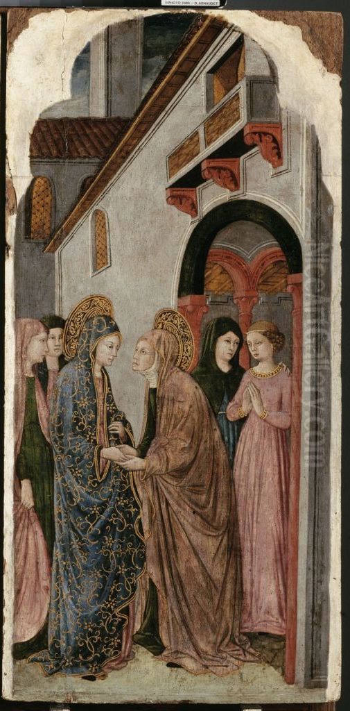 Visitation Oil Painting by Giovanni Francesco Da Rimini