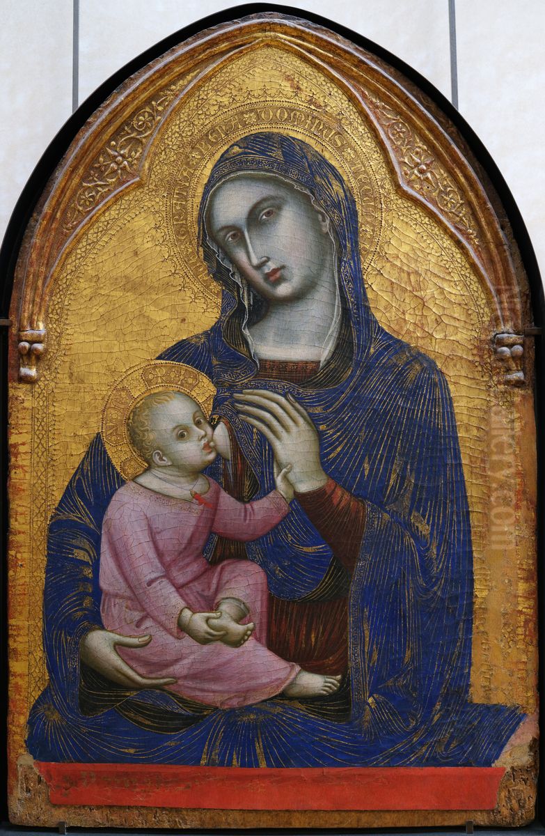 Madonna and Child Oil Painting by Barnaba Da Modena