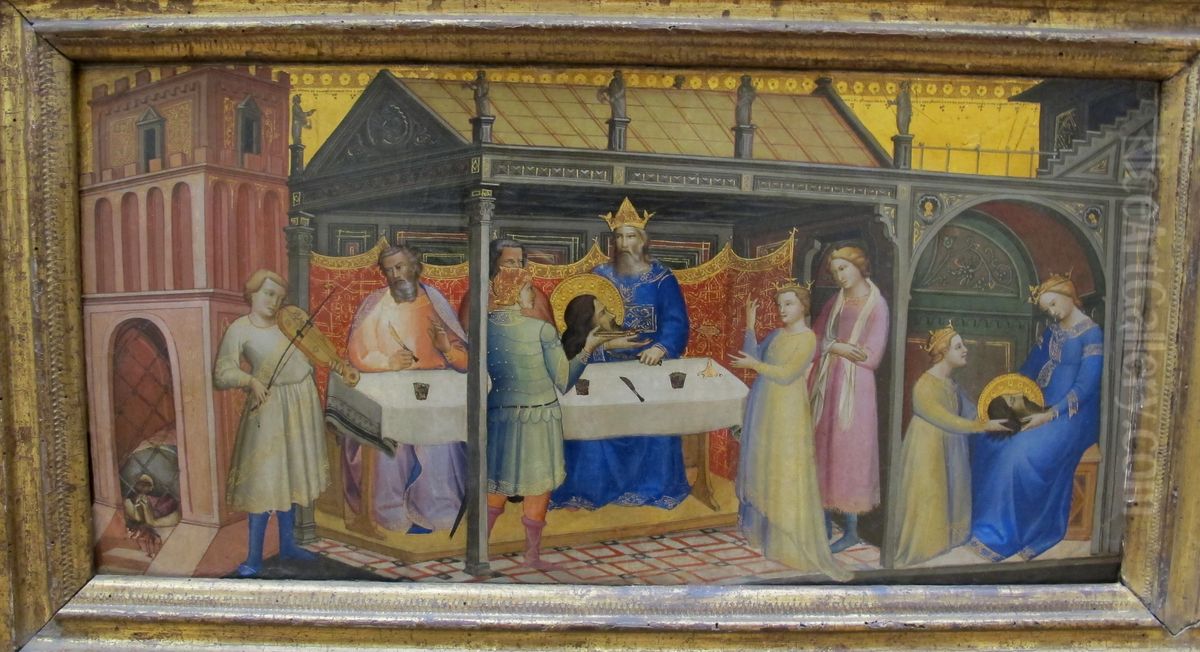 The Banquet of Herod Oil Painting by Lorenzo Monaco