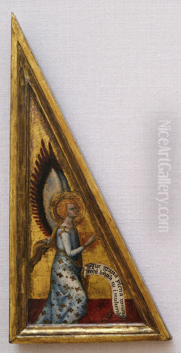 The Angel of the Annunciation Oil Painting by Matteo Giovanetti