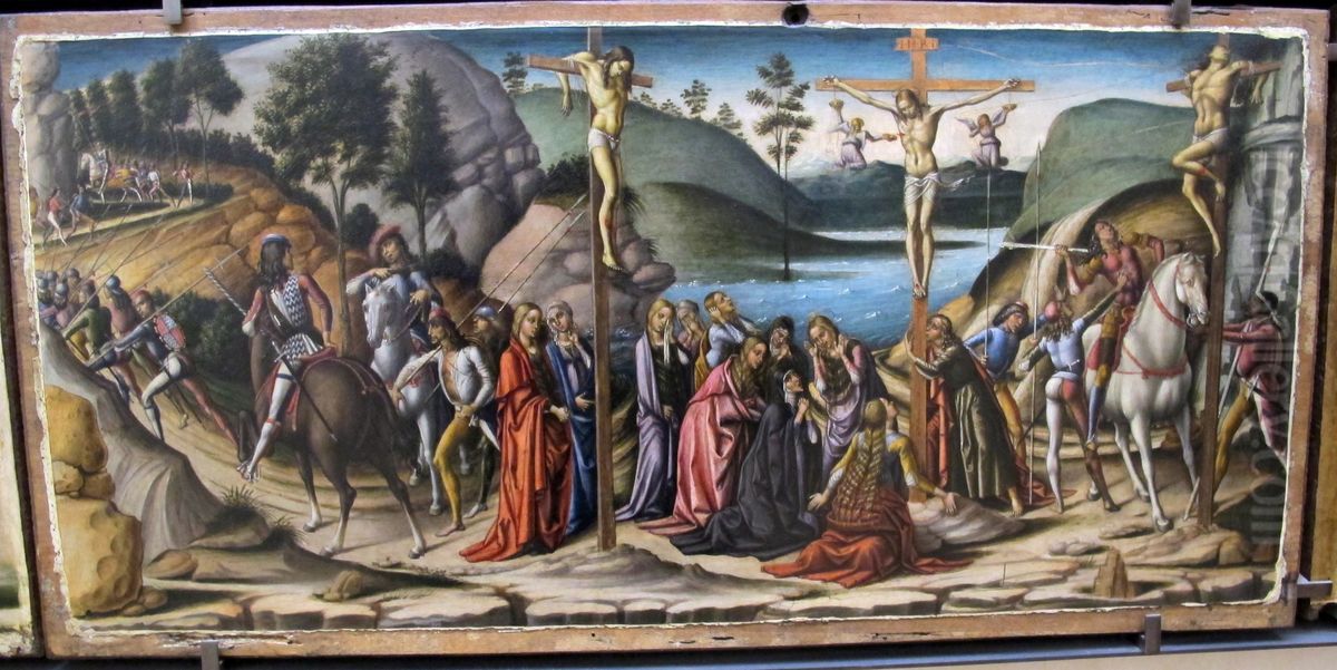 La Crucifixion Oil Painting by Niccolo di Liberatore