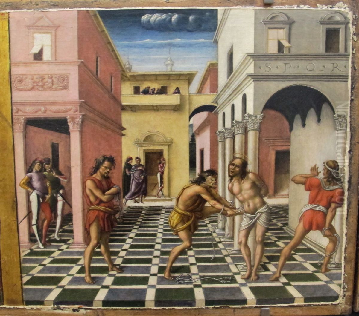 Le Christ au jardin des Oliviers et la Flagellation Oil Painting by Niccolo di Liberatore