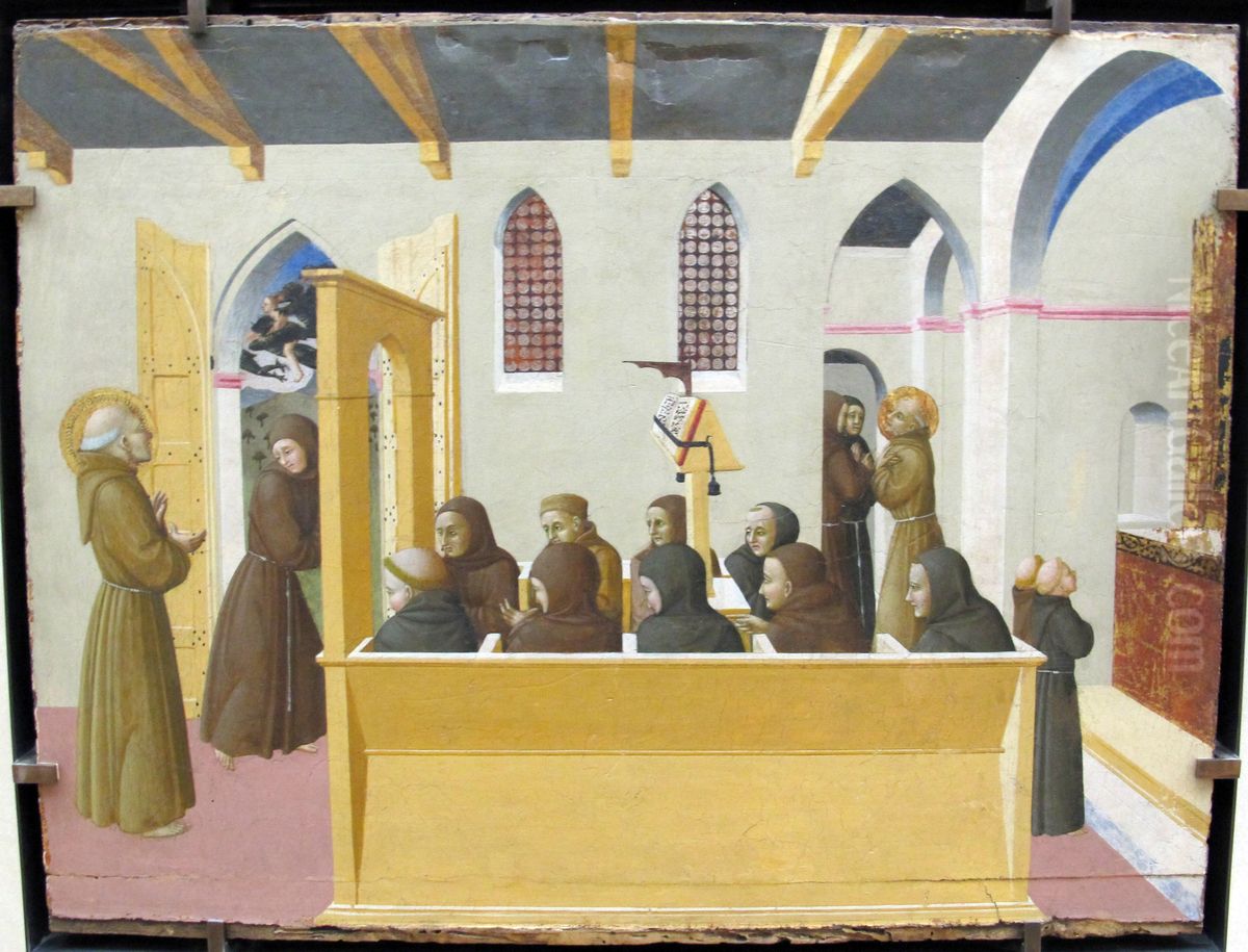 The Damnation of the Soul of the Miserly Citerna Oil Painting by Stefano di Giovanni