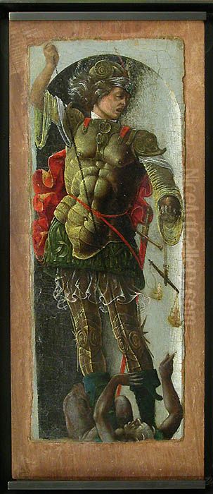 Saint Michael Oil Painting by Ercole de' Roberti