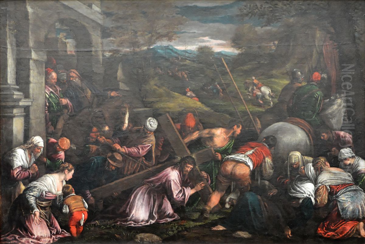 La Montee au Calvaire Oil Painting by unknown