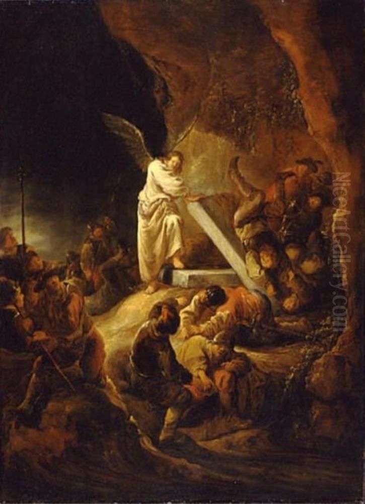 The Angel Taking away the Stone from the Grave Oil Painting by Benjamin Gerritsz Cuyp