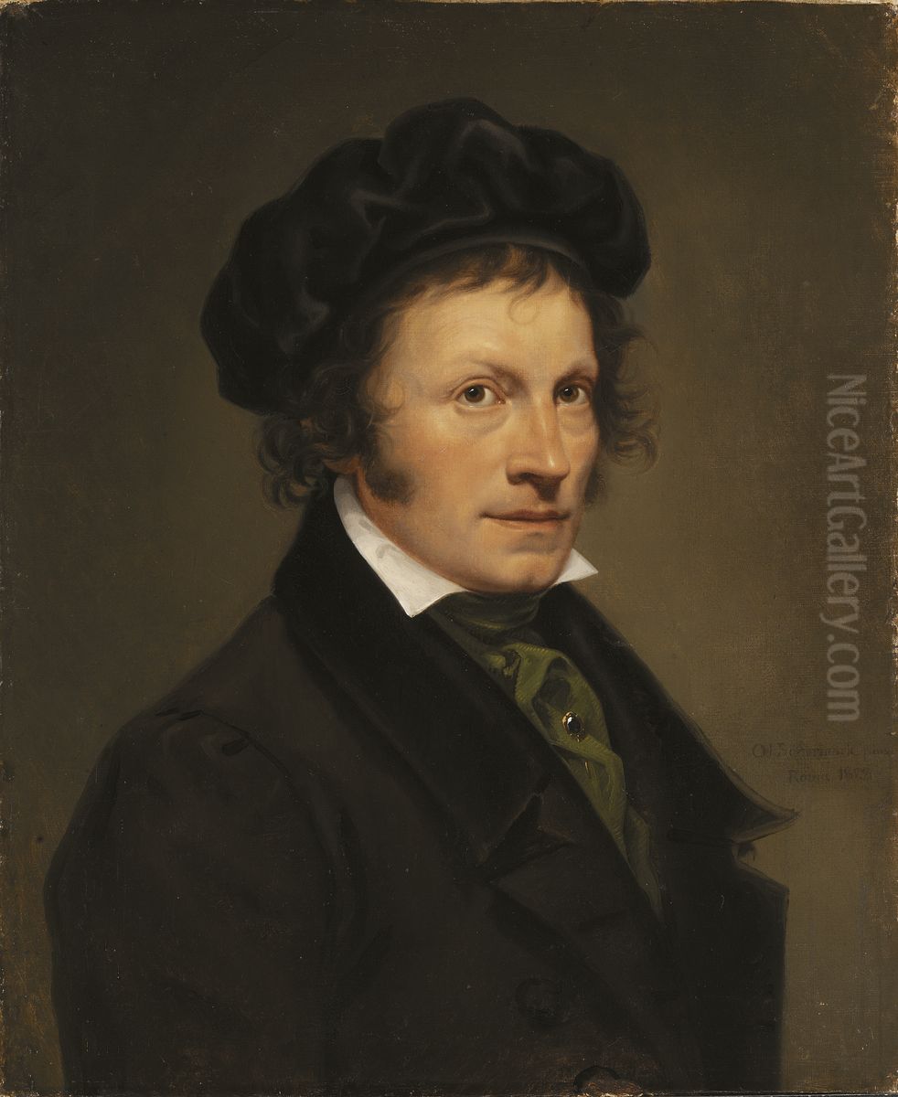 Tyske konstnaren Franz Riepenhausen Oil Painting by Olof Johan Sodermark