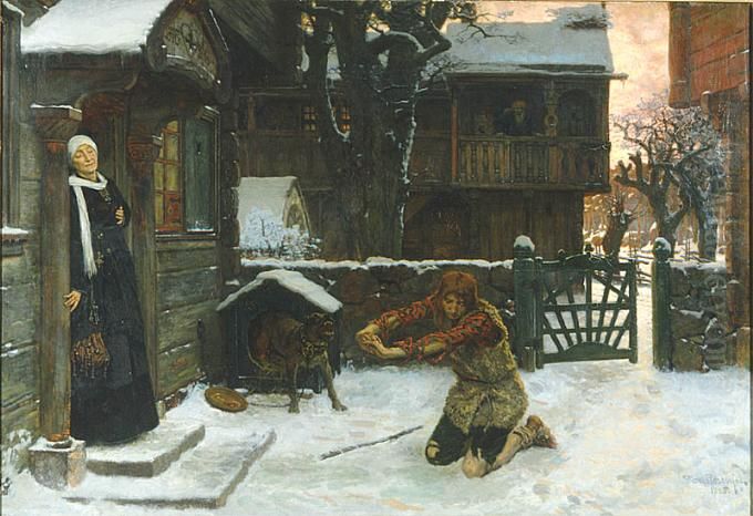 The Prodigal Son Oil Painting by Georg Von Rosen