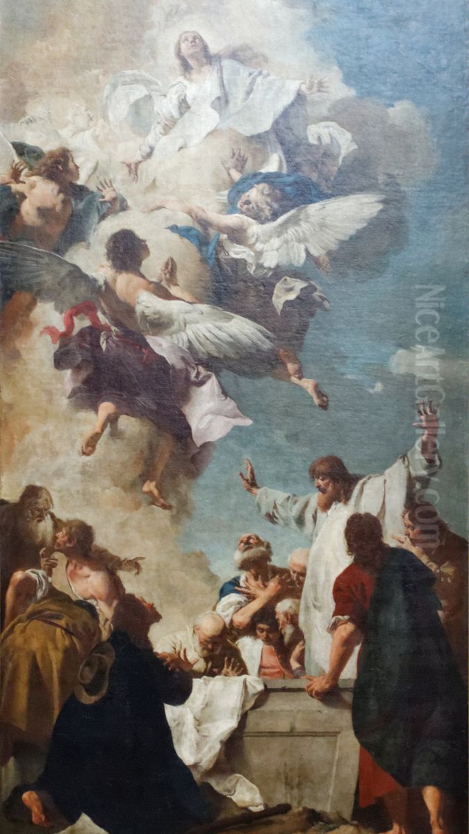 L'Assomption Oil Painting by Giovanni Battista Piazzetta