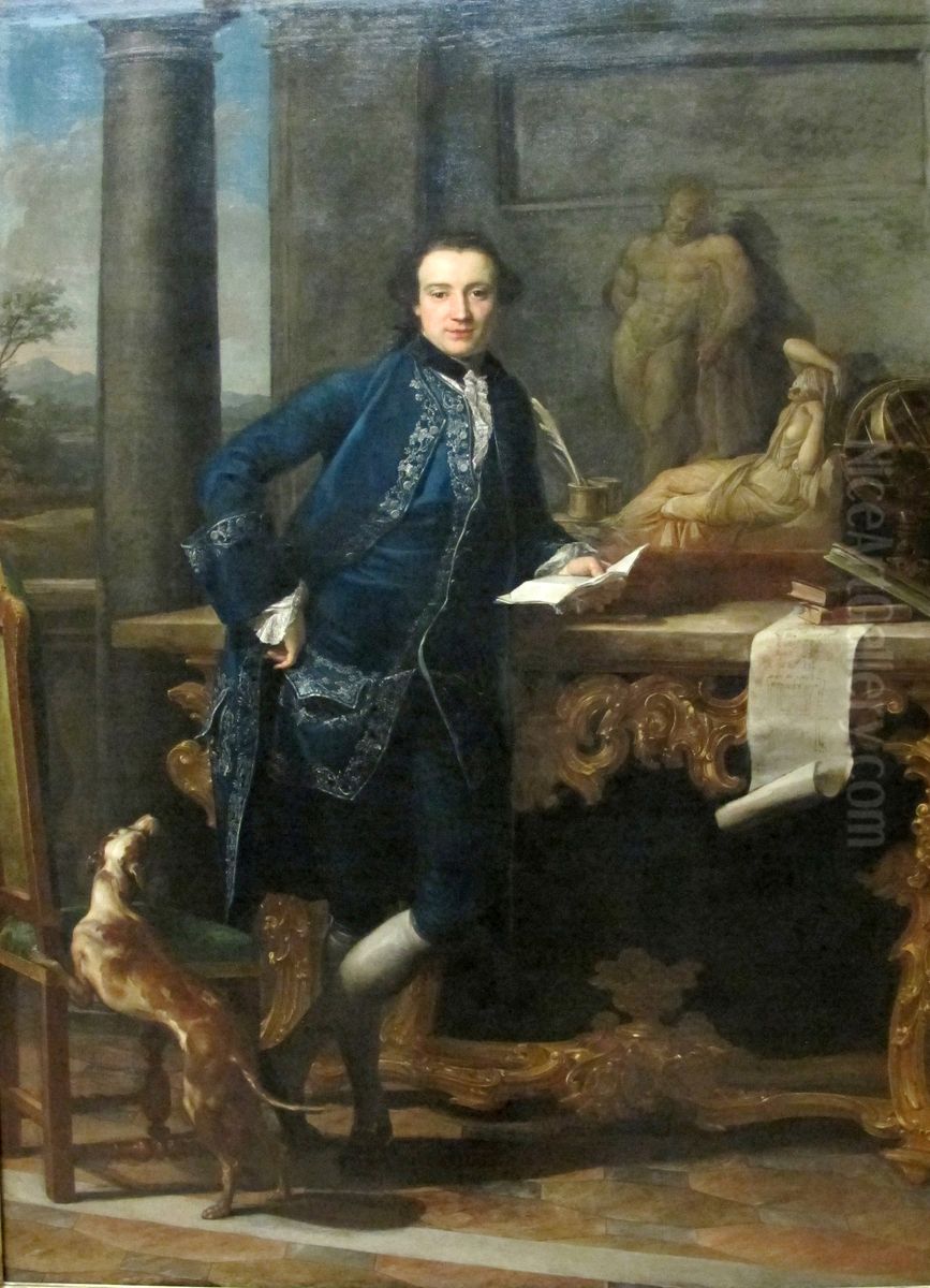 Portrait de Charles John Crowle (1738-1811) Oil Painting by Pompeo Batoni