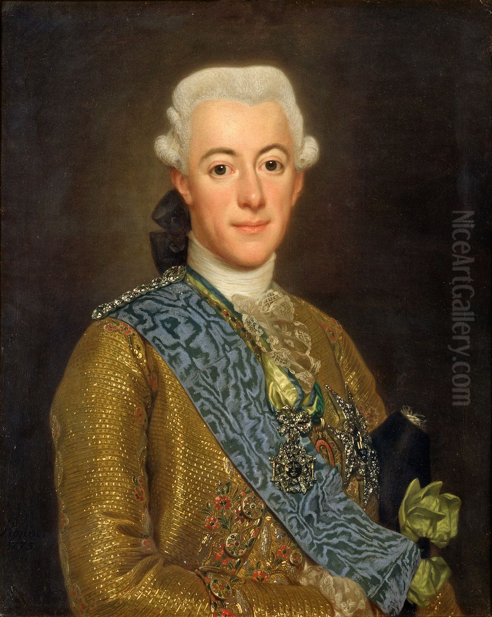 Gustav III Oil Painting by Alexander Roslin