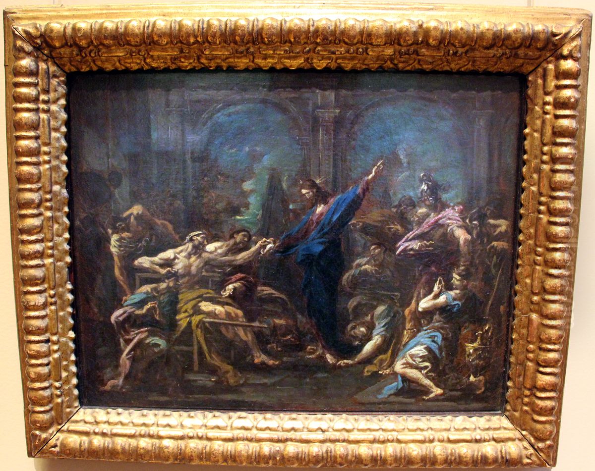 Christ Healing a Paralytic Oil Painting by Alessandro Magnasco