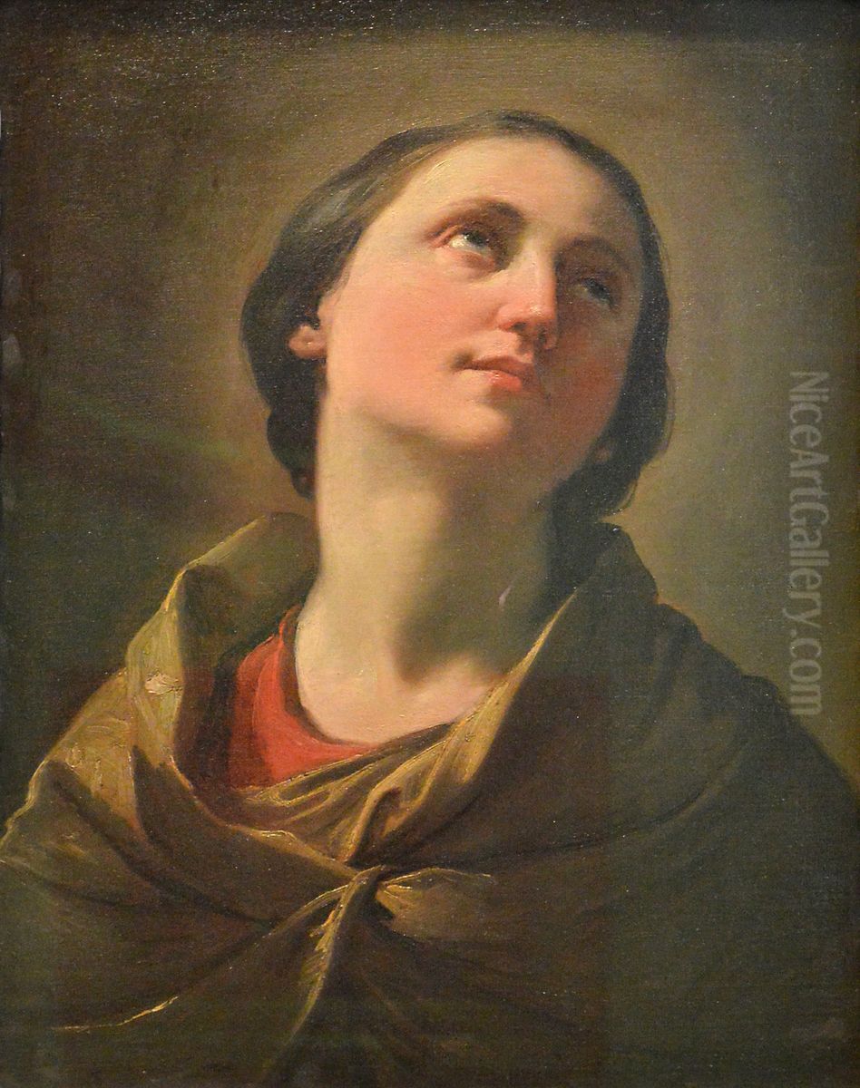 Etude de tete de femme Oil Painting by unknown