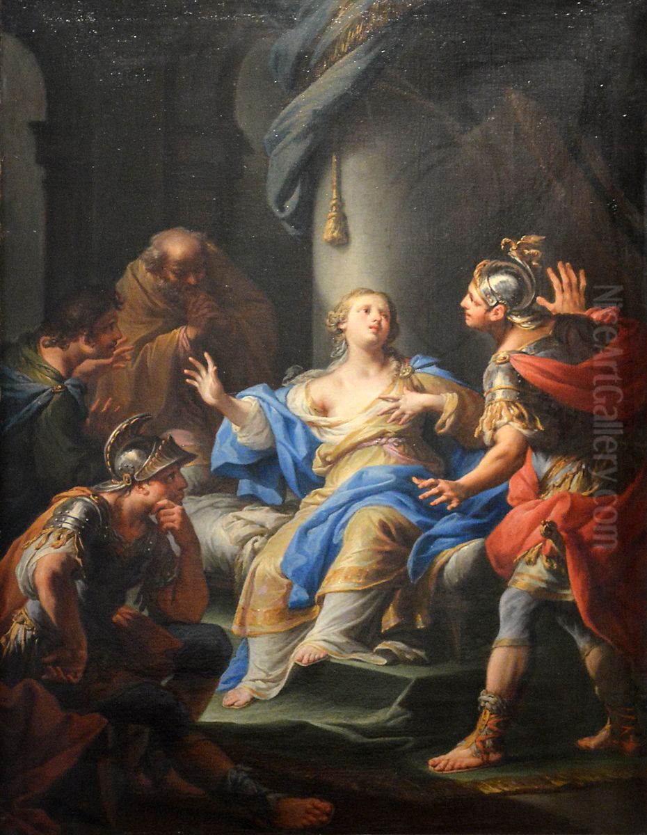 Lucrece pleurant sa disgrace Oil Painting by unknown