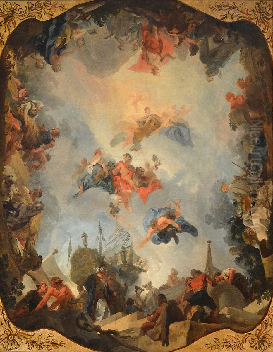 Les Bienfaits de la paix Oil Painting by unknown