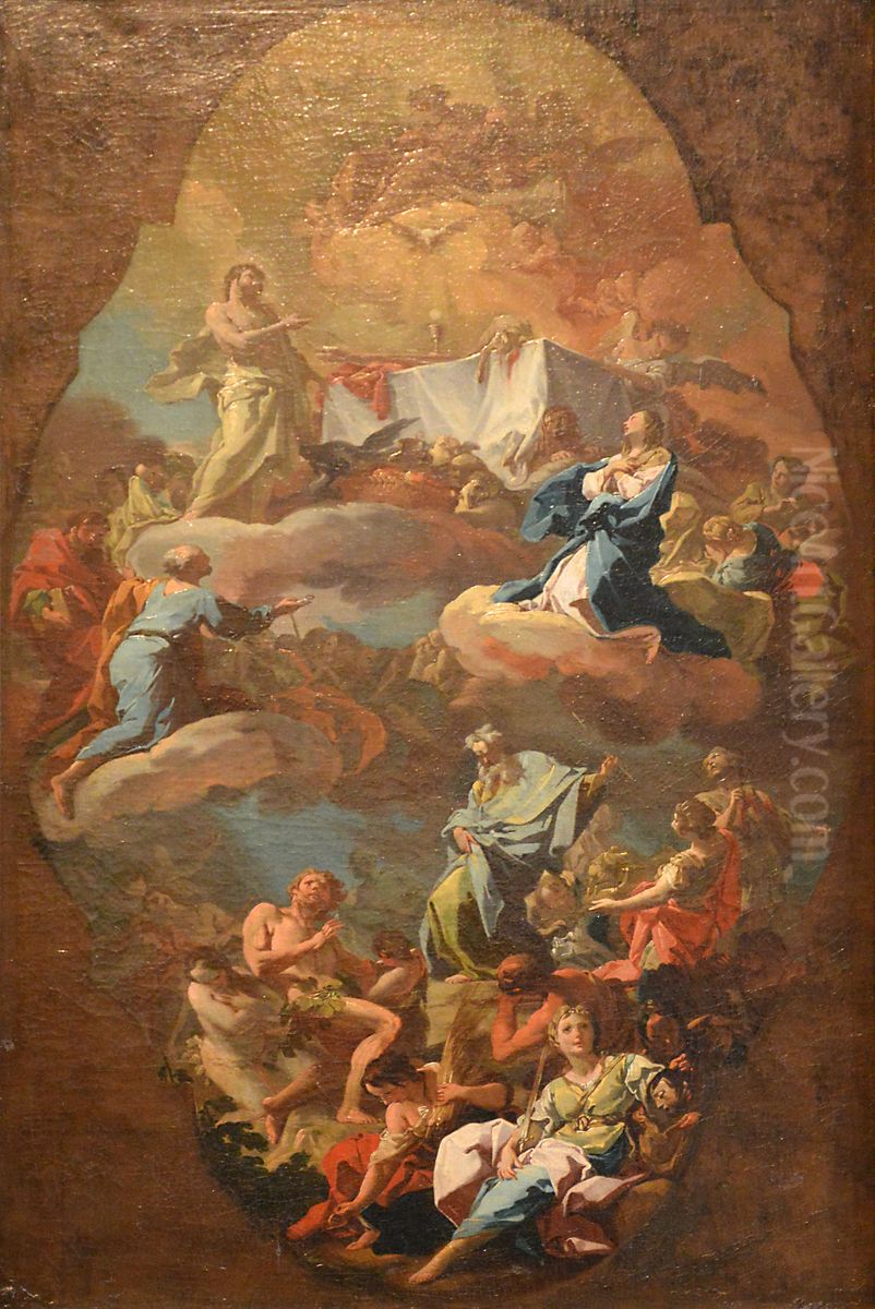 Le Triomphe de l'Eucharistie Oil Painting by unknown